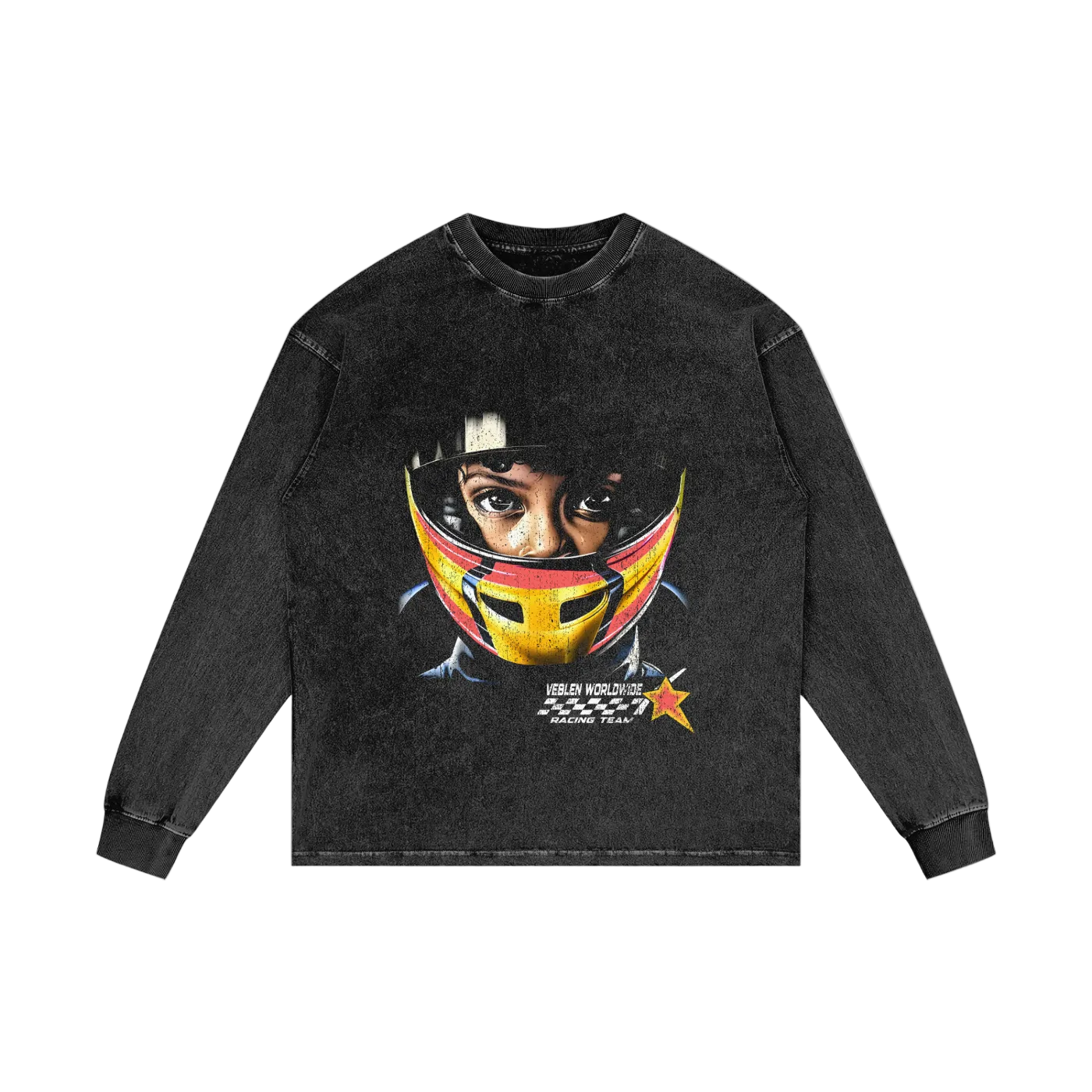 Acid Wash Veblen Race Team Long Sleeve