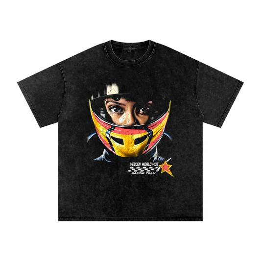 Snow Washed Oversized Race Tee