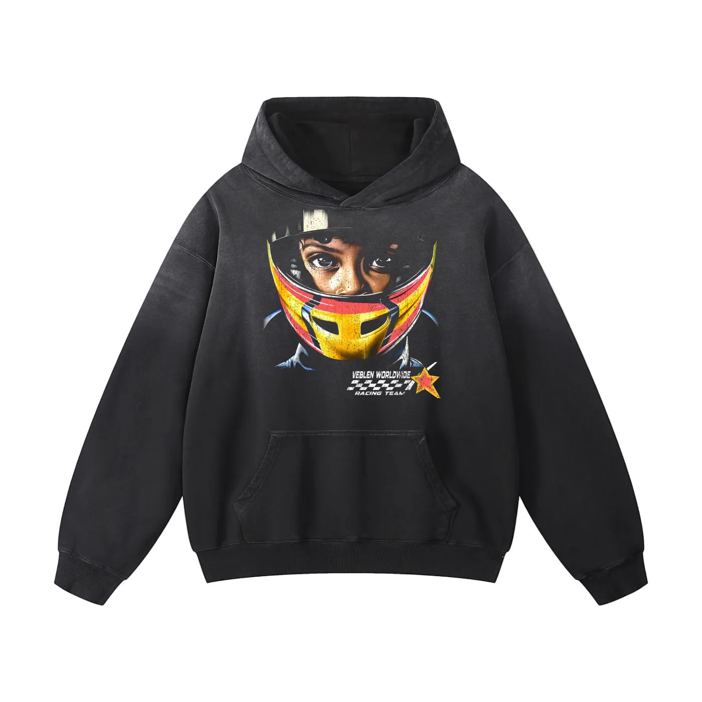 Heavyweight Sunfade Veblen Race Team Hoodie